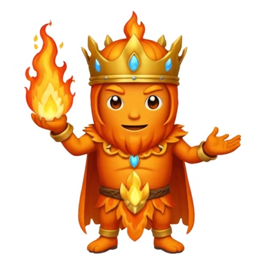 a full body of flame king sticker