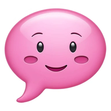 Pink texting bubble
 sticker