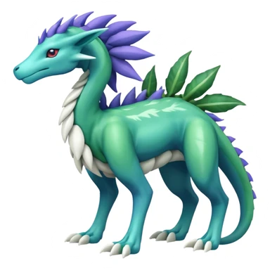 Suicune-Keldeon-Meganium-fusion (full body) sticker