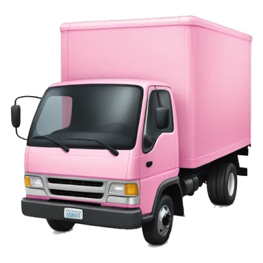 Pink box truck sticker
