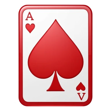ace of heart card sticker
