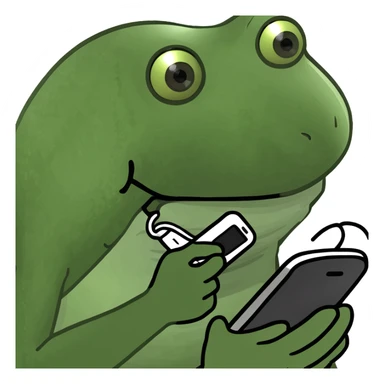 scrolling on spam phone sticker