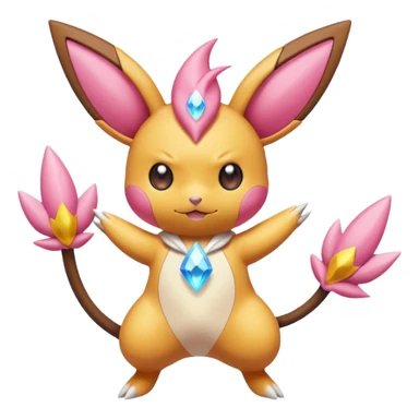 Raichu-Victini-Diancie-fusion sticker
