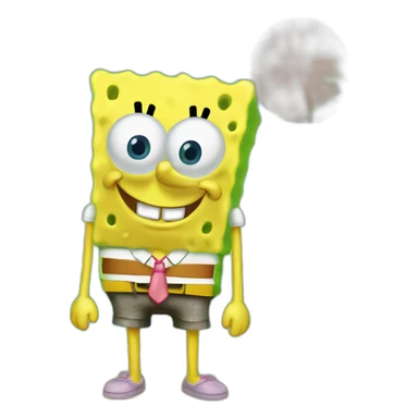 Sponge bob in bikini bottom  sticker