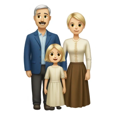 russian family sticker