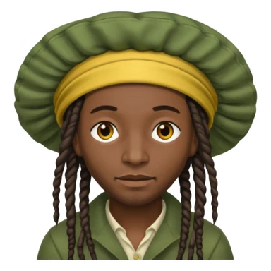 Jamaican dreads with a Jamaican bonnet sticker