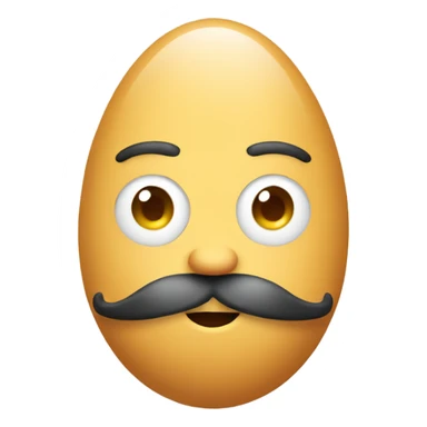 Egg with a beard  sticker