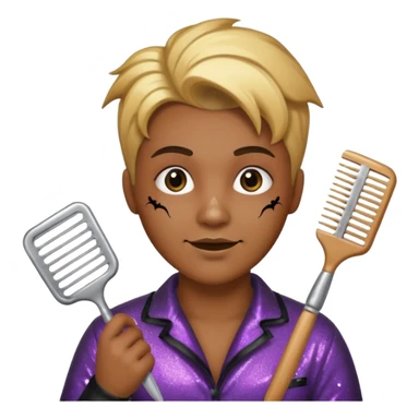 halloween hair stylist sticker