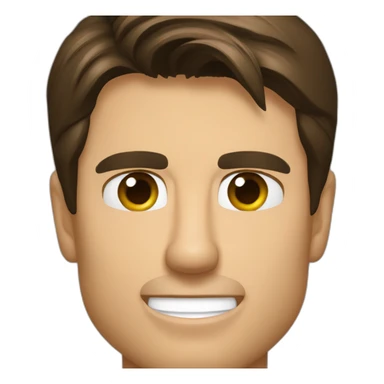 Tom cruise showing ok with his fingers sticker