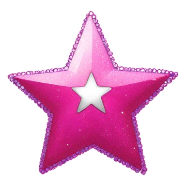 Pink disco star  sticker