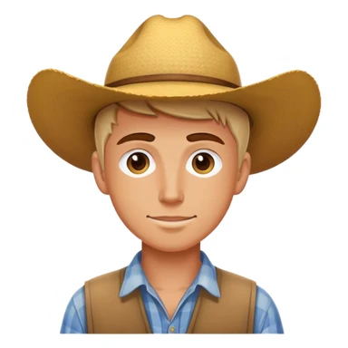 white farmer young sticker