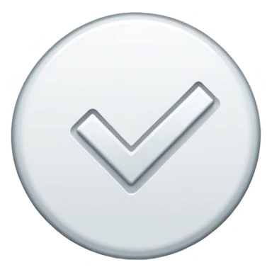 white tik mark sticker