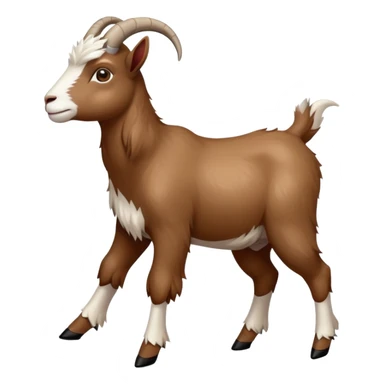 Goat with high heels sticker