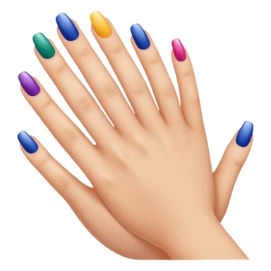 Create emojis of nails painting sticker