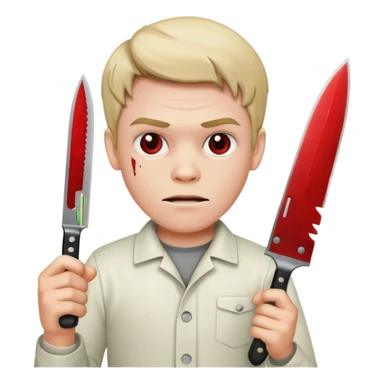 Que Dexter este con un cuchillo sticker