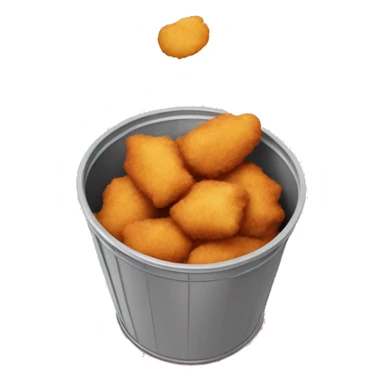 Chicken nuggets in a bucket  sticker