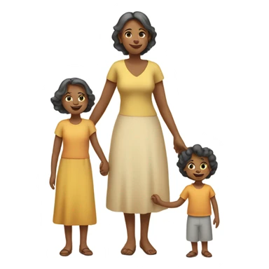 two mothers and their child sticker