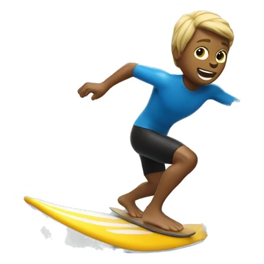 Surfer riding a wave sticker