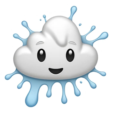 White splat sticker