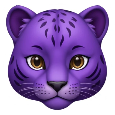 Purple Panther face turned to the side sticker