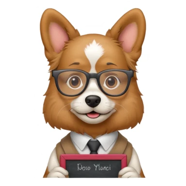 dog physicist  sticker