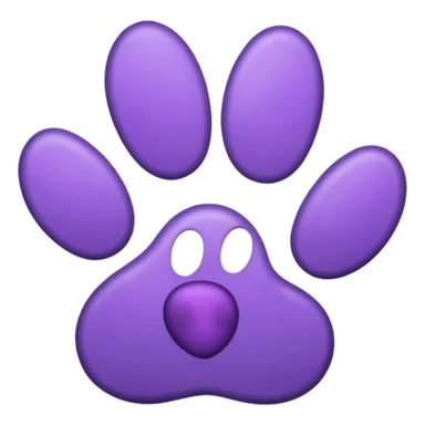 purple-pawprint sticker