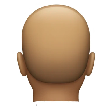 Back of a mans head sticker