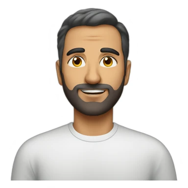 iranian man with heart eyes and flies flying around his head sticker