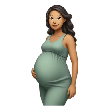 Latin Pregnant woman in Canada sticker