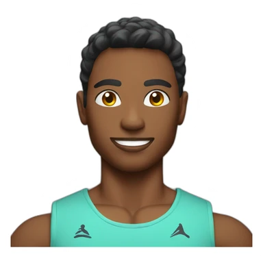 Fitness model sticker