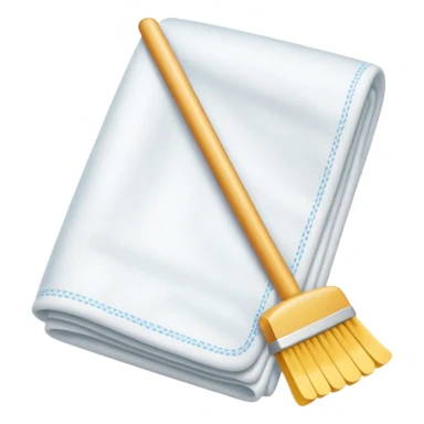 bata para limpieza + solo, sin persona sticker