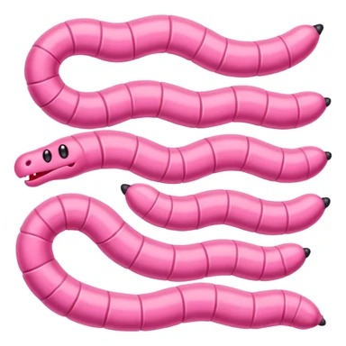 nine worms sticker