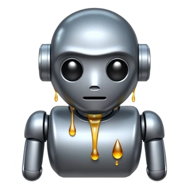 Robot cry sticker