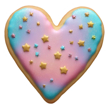 Fairy cookie heart sticker