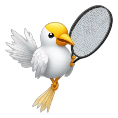 Badminton birdie sticker