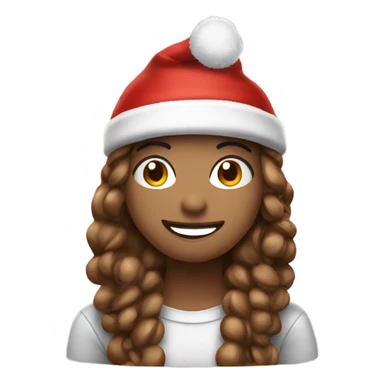 Bestie with Christmas hat sticker