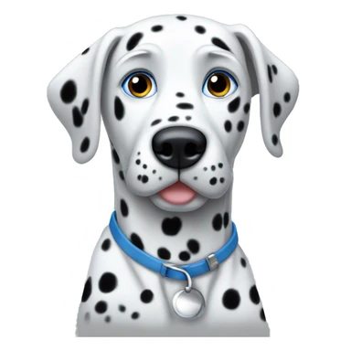 Dalmatian with blue eyes  sticker