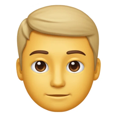 half body man emoji, upper body, waist up, centered, clean background, cute emoji style, high quality sticker