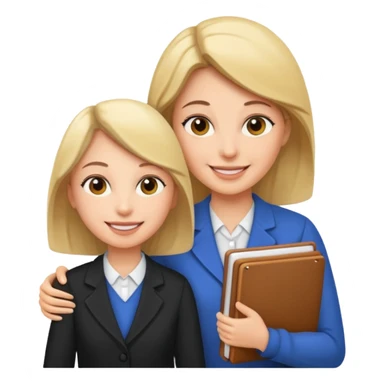 teacher helping student sticker