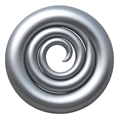 A simple spiral logo sticker