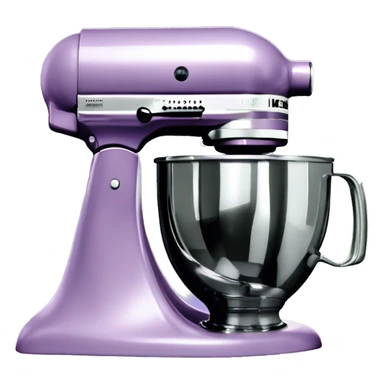 Realistic light purple kitchenaid mixer isolated. sticker
