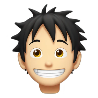 Luffy heureux sticker