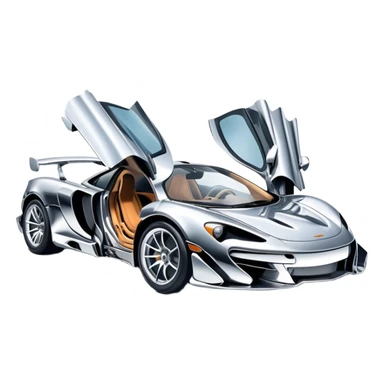 sorayama mclaren car crash deform sticker