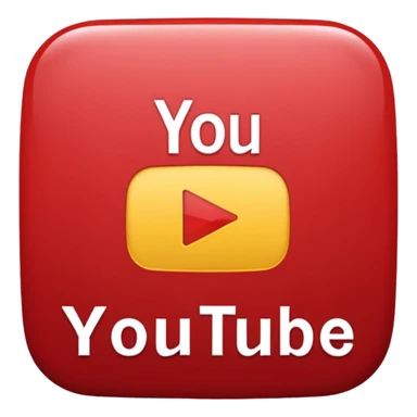 placa do youtube vermelho sticker