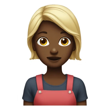 A girl in the shape of jam sticker