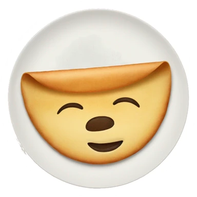 Dosa in a plate sticker