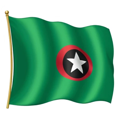 علم ليبيا سمايل الاخظر sticker