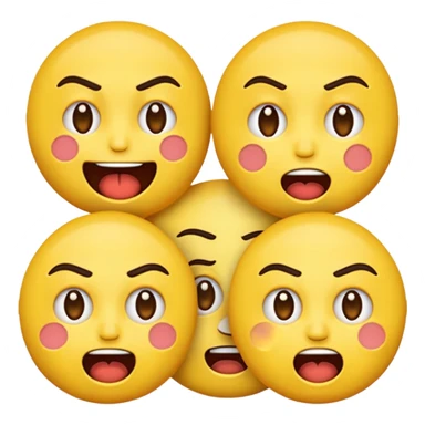 😏+😳+😠+🥺 sticker