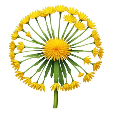 minimal dandelion sticker