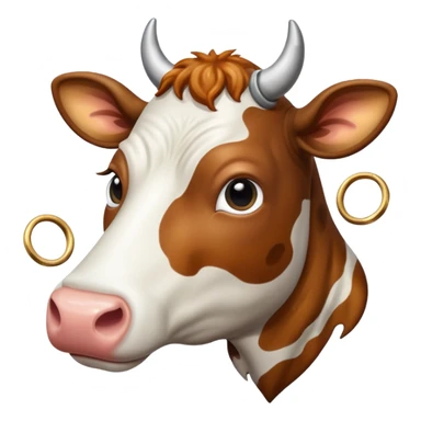 Una vaca fusionada con Saturno  sticker